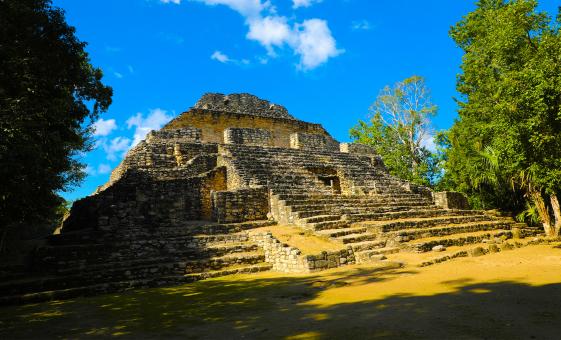 Chacchoben Mayan Ruins Tour History in Costa Maya Seven Color Lagoon (Lake Bacalar)