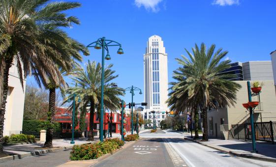 Scenic Orlando City Tour in Florida (Rollins College, Park Avenue, Walt Disney Amphitheatre)