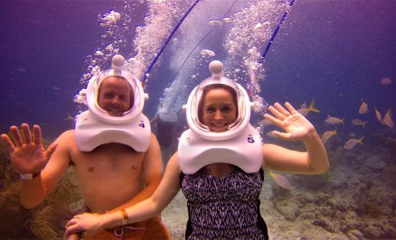 St. Thomas Sea Trek Underwater Adventure & Coral World Ocean Park Cruise Trip