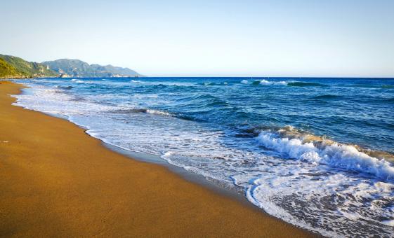 Relaxing Glyfada Beach Escape With Shared Transfer on Corfu Island
