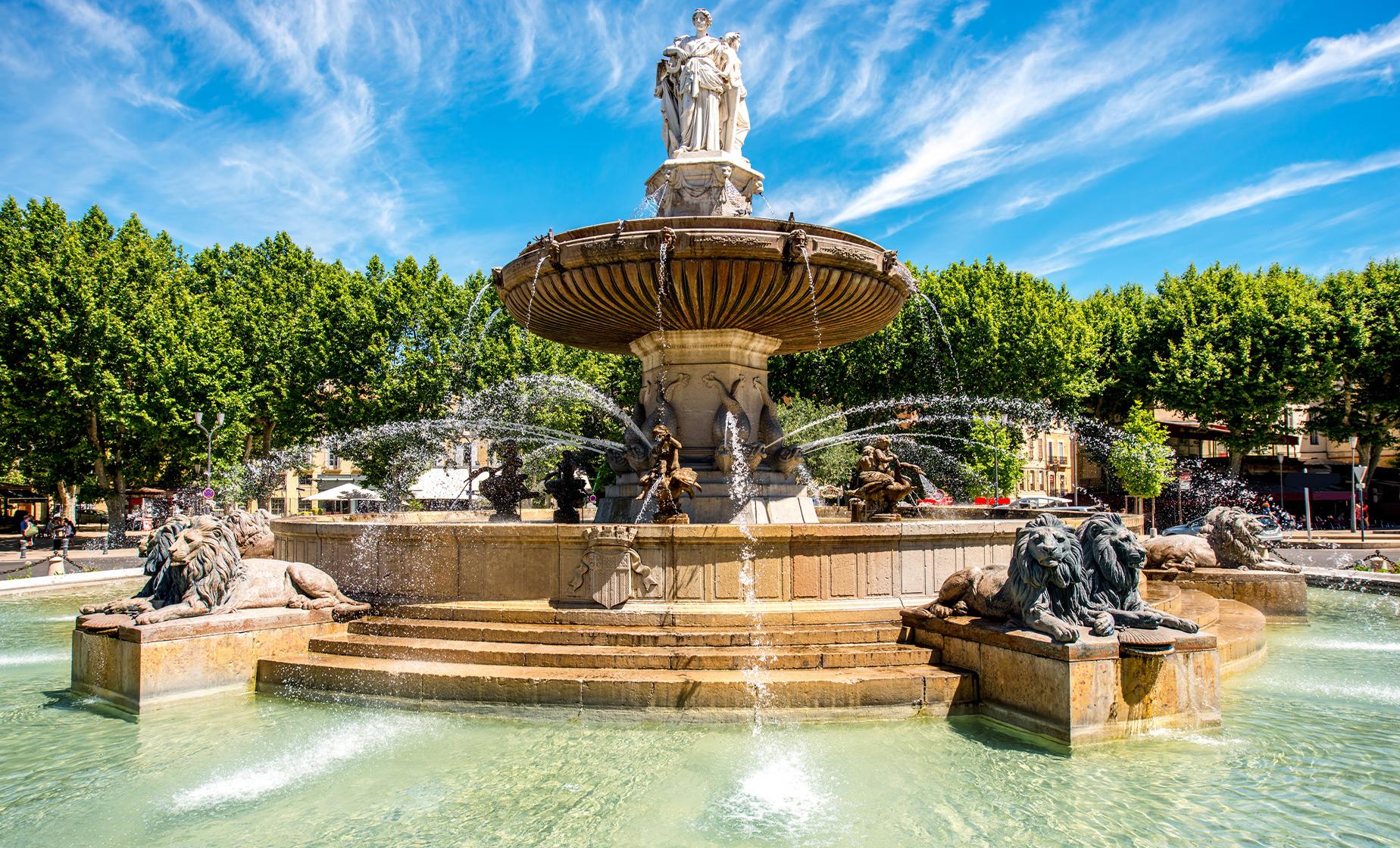 Exclusive Aix En Provence and Marseilles Tour (Rotonde Square, Quartier Mazarin)