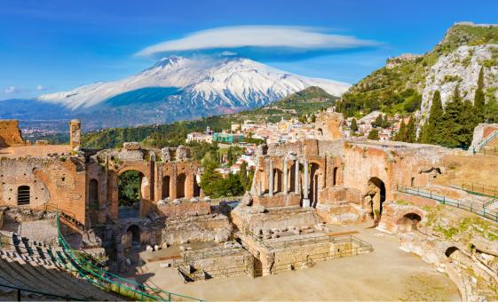 Taormina and Etna with The Gold of the Gods