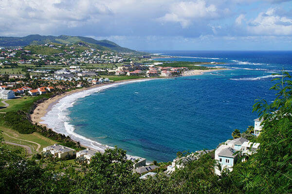 St. Kitts excursions to beach town cove.