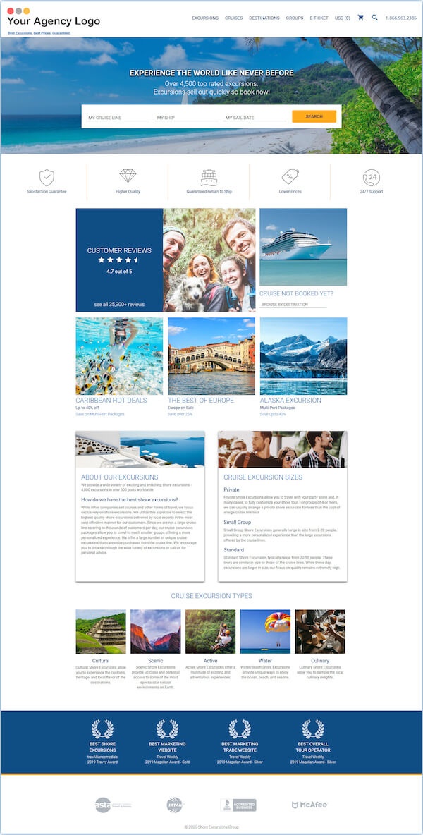 shore excursions group email