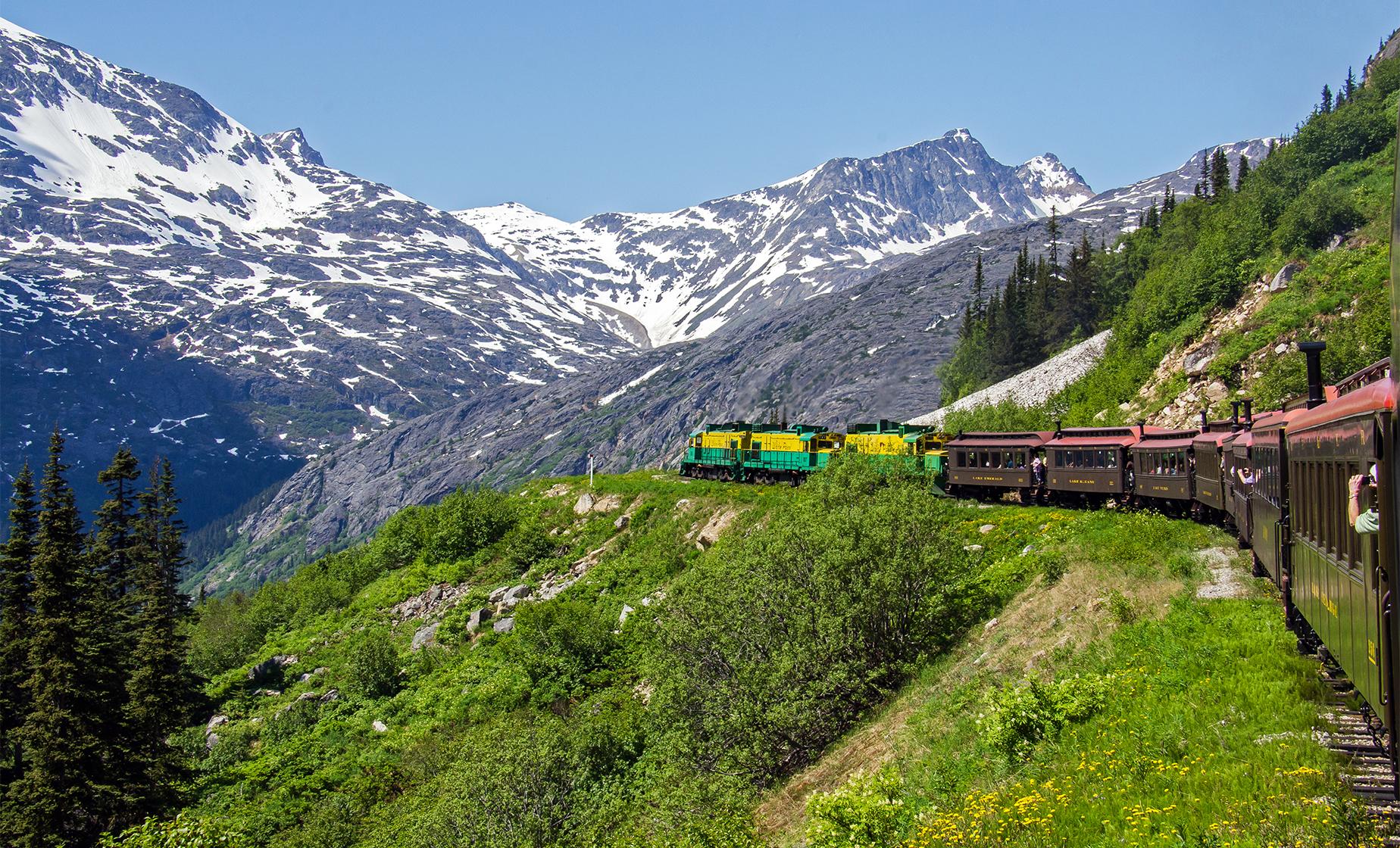 Lake Bennett Scenic Journey on Skagway, Alaska Scenic Railroad