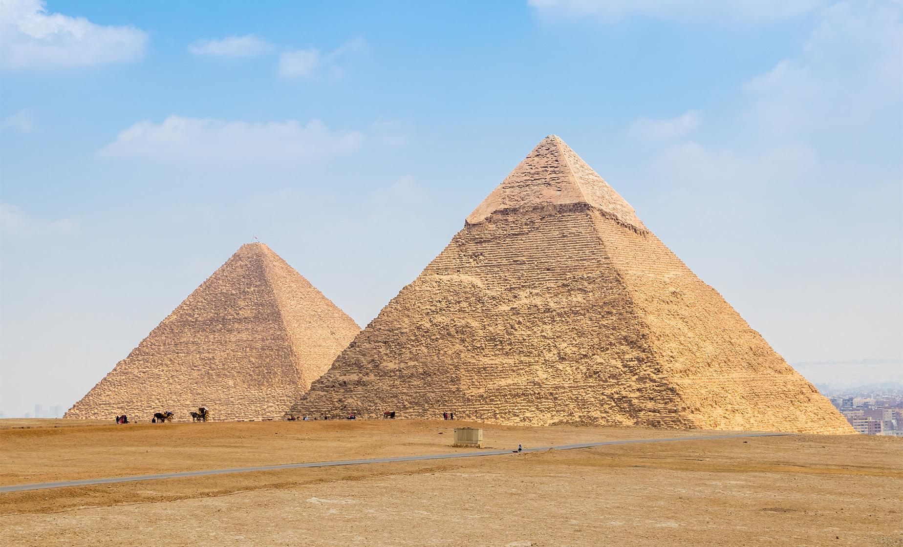 Next To Nile River Pyramids