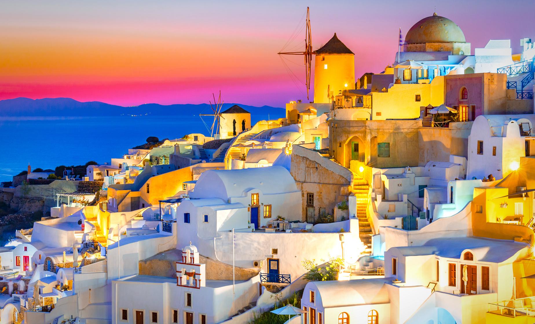 OiaSunsetOnYourOwn Santorini Shore Excursion European Cruise Tour