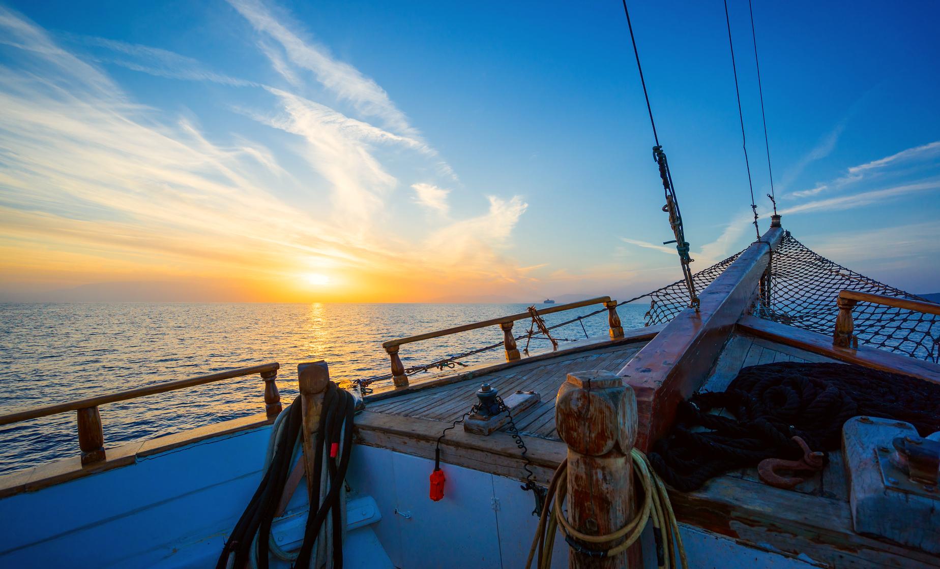 Volcano and Sunset Sail