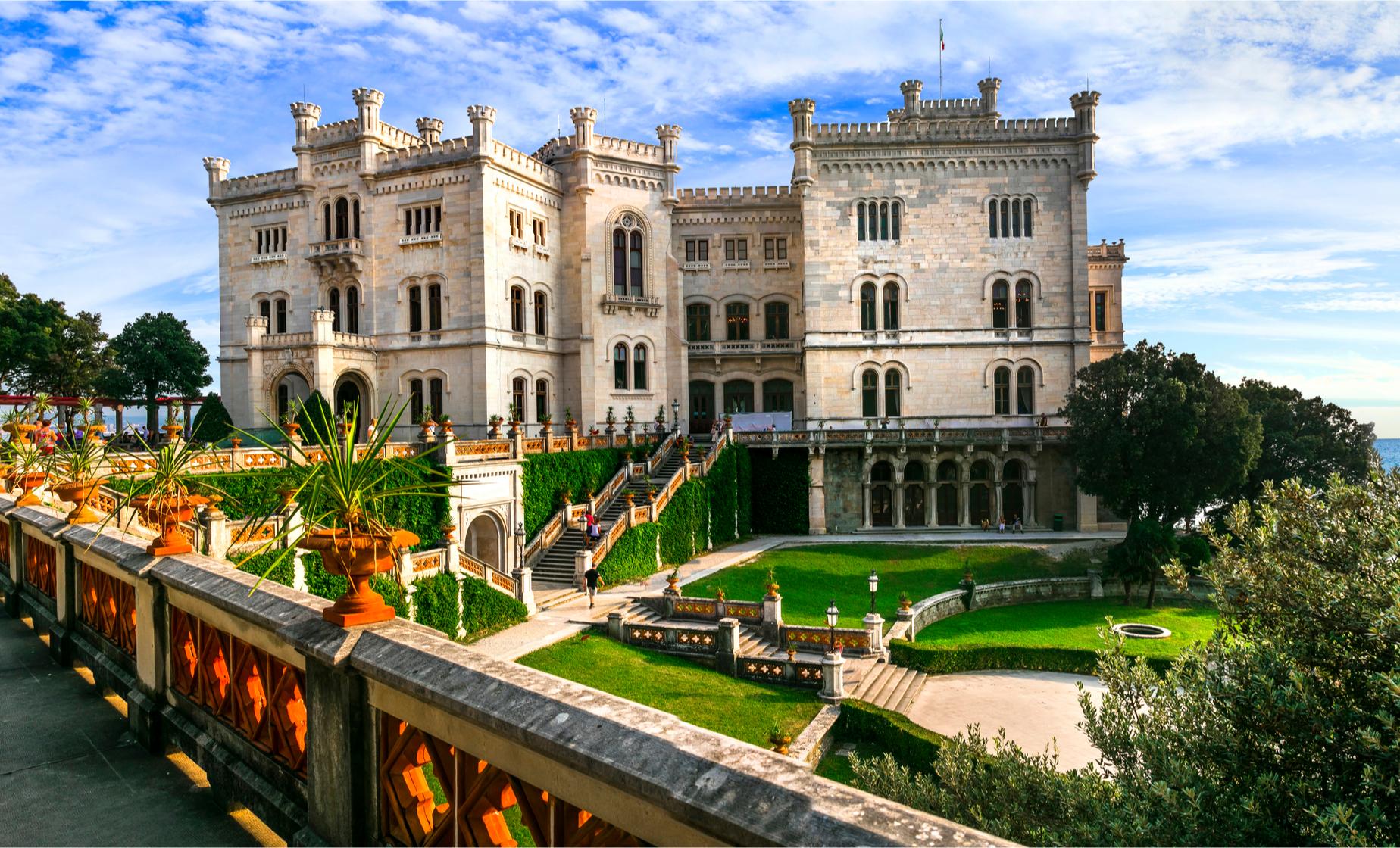 Panoramic Trieste and Miramare Castle