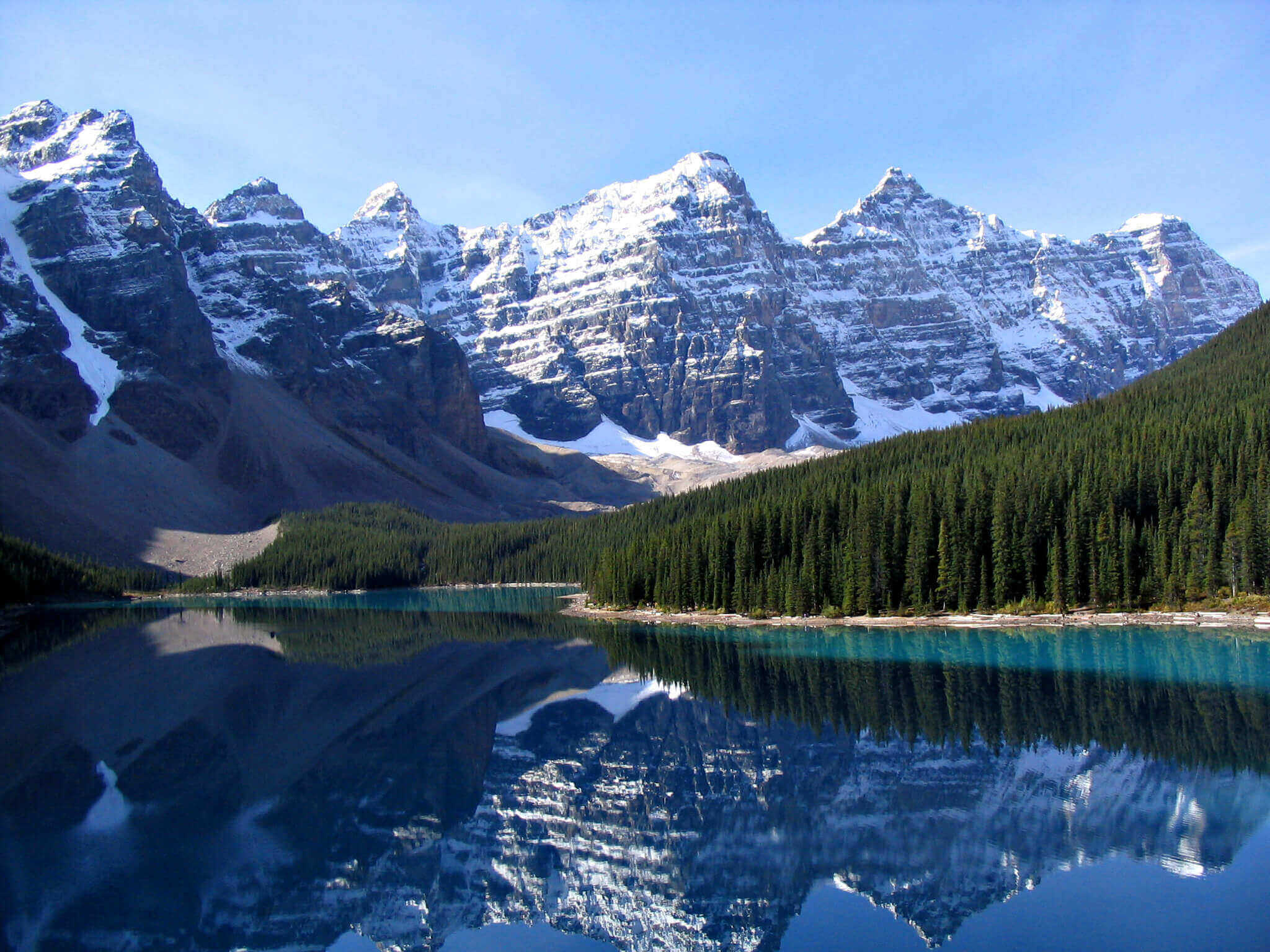 Moraine Lake in Banff, Alberta Canada.